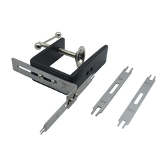Cữ TRA KHÓA, CÓ THANH KHÓA CỐ ĐỊNH, kèm 3 thanh kích thước giúp tra khóa áo, quần,túi,.. siêu nhanh, tiện lợi được dùng trong nghành may
