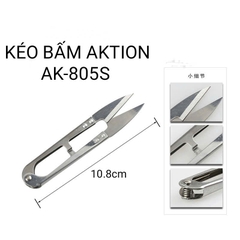 Kéo bấm chỉ AKTION NHỎ INOX TRẮNG AK-805S, dài 10.8cm siêu sắc, nhỏ gọn