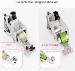Chân vịt tra khóa CHỐNG NHĂN S518L ĐIỀU CHỈNH DÂY KHÓA 2-4mm dùng cho máy may 1 kim công nghiệp (giá 1 cái)