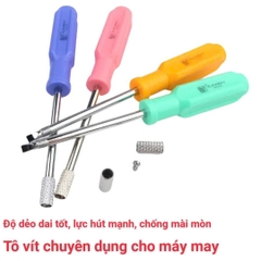 Tô vít máy may đa năng, có nam châm và van an toàn, tặng kèm 2 ốc bắt kim (GIÁ 1 CÁI)