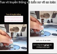 Tô vít máy may đa năng, có nam châm và van an toàn, tặng kèm 2 ốc bắt kim (GIÁ 1 CÁI)