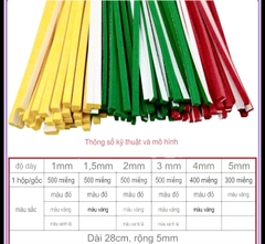 Xốp dán gá dưỡng lập trình, dán cữ trần đè dài 28cm, rộng 0.5cm, dày 1ly, 2ly, 3 ly, 4ly dùng trong ngành may(GIÁ 1 HỘP)