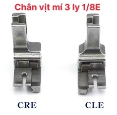 Chân vịt sắt 3mm mí phải CR1/8E, mí trái CL1/8E máy may công nghiệp 1 kim (GIÁ 1 CÁI)