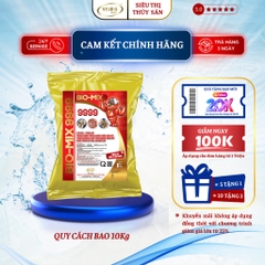 BIOMIX 9999  BAO 10KG - KHOÁNG TẠT CHO TÔM, TĂNG KIỀM, CỨNG VỎ NHANH, KHẮC PHỤC HIỆN TƯỢNG TÔM MỀM VỎ, KHÓ LỘT