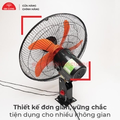 Quạt Treo Tường 2 Dây Kim Cương - Quạt Treo Tường Công Nghiệp [Bảo Hành 12 Tháng]