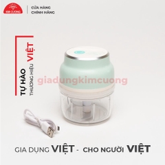 Máy Xay Mini Cầm Tay Kim Cương - Máy Xay Tỏi Ớt Đa Năng Sạc Điện [Bảo Hành 1 Đổi 1]