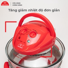Lò Nướng Thủy Tinh 12 Lít Kim Cương - Lò Nướng Đa Năng [Bảo Hành 1 Đổi 1]