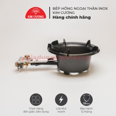 Bếp Khè Gas Công Nghiệp Kim Cương - Bếp Khò Ga Lớn [Bảo Hành Chính Hãng 12 Tháng]