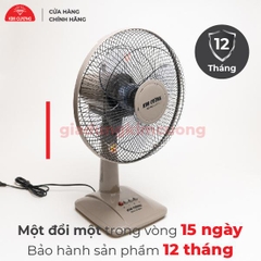 Quạt Bàn B3 Kim Cương - Quạt Bàn Mini Thân Nhựa [Bảo Hành Chính Hãng 12 Tháng]