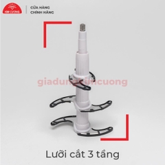 Máy Xay Thịt Đa Năng 2 Lít 6 Lưỡi Thép Không Gỉ - Thương Hiệu Kim Cương [Bảo Hành]