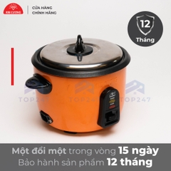 Nồi Cơm Điện Kim Cương - Nắp Rời Chống Dính 0.8 Lít [Chính Hãng]