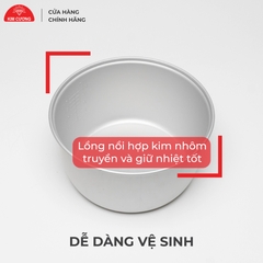 Nồi Cơm Điện Kim Cương - Nắp Gài 1.8 Lít [Chính Hãng]