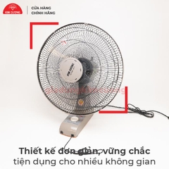 Quạt Treo Tuong Giá Rẻ Kim Cương - Quạt Treo Tương Cơ 1 Dây - Thân Nhựa