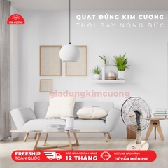 Quạt Lỡ Kim Cương - Quạt Đứng Lỡ B4 Ống Nhựa [Bảo Hành Chính Hãng 12 Tháng]