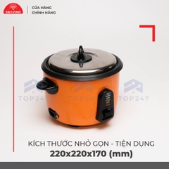 Nồi Cơm Điện Kim Cương - Nắp Rời Chống Dính 0.8 Lít [Chính Hãng]