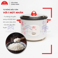 Nồi Cơm Điện Kim Cương - Nắp Rời 2.2 Lít [Chính Hãng]