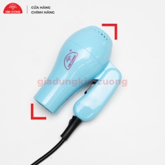 Máy Sấy Tóc Kim Cương 600W - Máy Sấy Tóc Mini 2 Tốc Độ [Bảo Hành 1 Đổi 1]