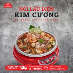 Nồi Lẩu Điện Đa Năng Kim Cương - Dung Tích 3.5 Lít [Bảo Hành Chính Hãng 1 Đổi 1]