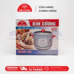 Nồi Cơm Điện Kim Cương 1.5 Lít Nắp Rời Chống Dính