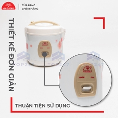 Nồi Cơm Điện Kim Cương - Nắp Gài Chống Dính 1.0 Lít [Chính Hãng]