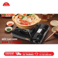 Bếp Gas Mini Inox Kim Cương - Bếp Ga Du Lịch Chống Nổ [Bảo Hành 12 Tháng]