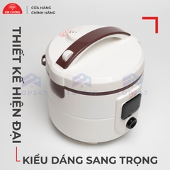 Nồi Cơm Điện Kim Cương - Nắp Gài Chống Dính 1.8 Lít Thông Minh [Chính Hãng]