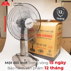 Quạt Lỡ Kim Cương - Quạt Đứng Lỡ B4 Ống Nhựa [Bảo Hành Chính Hãng 12 Tháng]