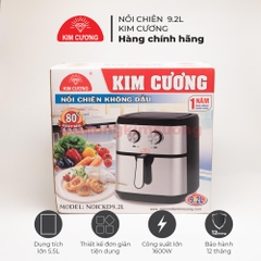 Nồi Chiên Không Dầu Kim Cương - Dung Tích 9.2 Lít [Bảo Hành Chính Hãng 1 Đổi 1]