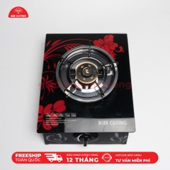 Bếp Gas Đơn Dương Kính Cường Lực Kim Cương [ Bảo Hành Chính Hãng 12 Tháng]