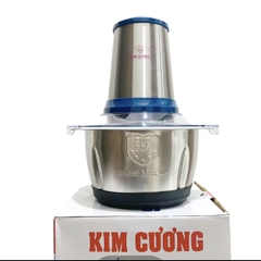 Máy Xay Thịt Đa Năng 2 Lít Kim Cương - 4 Lưỡi Dao Thép Không Gỉ [Bảo Hành 1 Đổi 1]