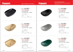 Bảng giá lavabo đặt bàn Kassani mới nhất tháng 10-2023