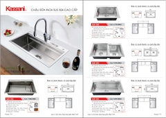 Bảng Giá Chậu Rửa Chén Inox 304 Cao Cấp Kassani Mới Nhất 2024