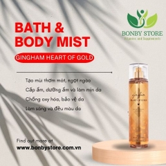 Xịt toàn thân Body mist Bath & Body Works mùi Gingham Heart Of Gold