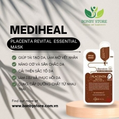 Mặt Nạ Phục Hồi Da Nhau Thai Cừu Mediheal Placenta Revital Essential Mask EX 24ml