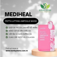 MEDIHEAL Mặt nạ Pepta Lifting Ampoule 20ml trên nền trắng
