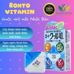 Nước nhỏ mắt Rohto Vitamin 40 Nhật Bản màu Xanh