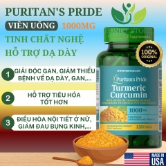 viên uống tinh chất nghệ hỗ trợ dạ dày 1000mg của Mỹ 120 viên