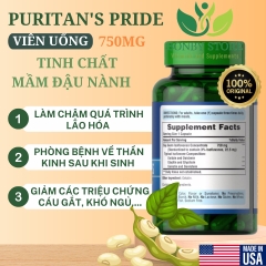viên uống tinh chất mầm đậu nành 750mg của Mỹ 120 viên