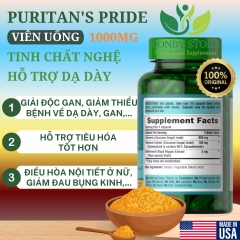 viên uống tinh chất nghệ hỗ trợ dạ dày 1000mg của Mỹ 60 viên