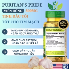 viên uống tinh dầu tỏi không mùi 500mg của Mỹ 250 viên