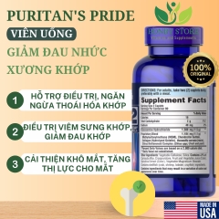 VIÊN UỐNG GIẢM ĐAU NHỨC XƯƠNG KHỚP PURITAN'S PRIDE -180 VIÊN