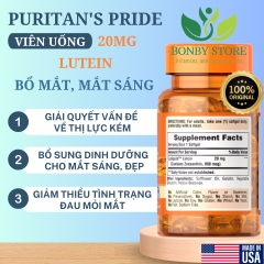 viên uống bổ mắt, sáng mắt 20mg của Mỹ 30 viên