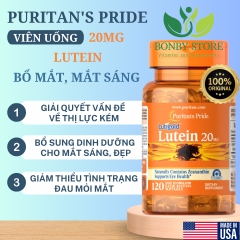 viên uống bổ mắt, sáng mắt 20mg của Mỹ 120 viên