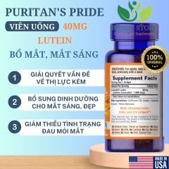 viên uống bổ mắt, sáng mắt 40mg của Mỹ 120 viên