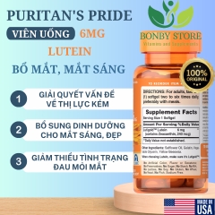 viên uống bổ mắt, sáng mắt 6mg của Mỹ 200 viên