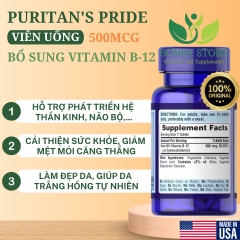 vitamin B-12 Puritan loại 100 viên