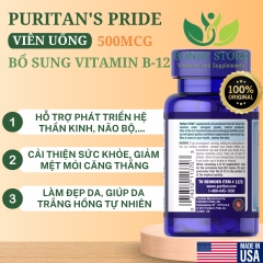 Puritan vitamin B-12 của Mỹ loại 100 viên