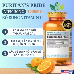 viên uống bổ sung vitamin c 1000mg của Mỹ 100 viên