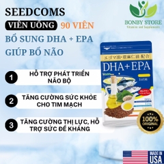 Viên Uống Bổ Sung DHA, EPA, Dầu Tía Tô, Hạt Lanh Giúp Bổ Não