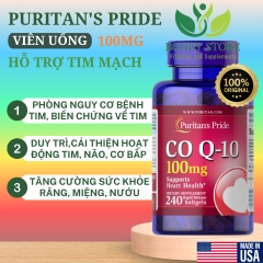 Thuốc CoQ10 100mg của Mỹ 240 viên